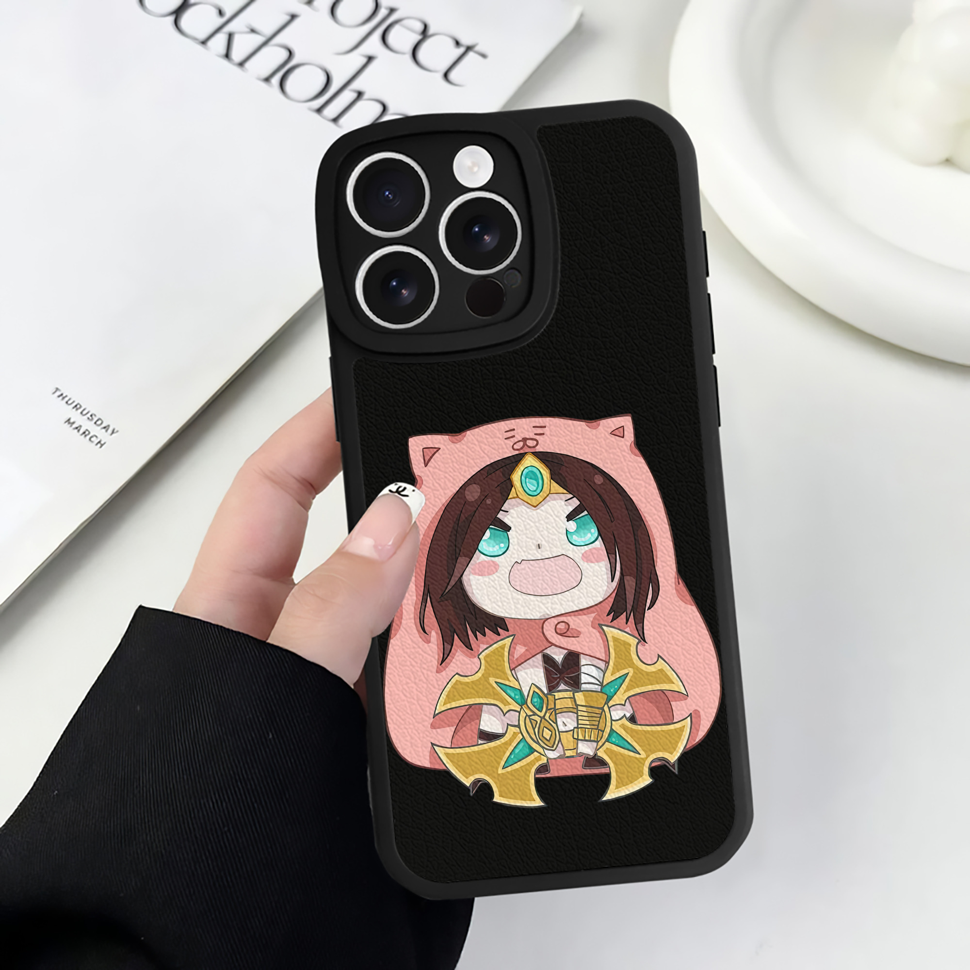 リーグ・オブ・レジェンド League of Legends LOL 【iPhone 16シリーズ対応】シリコンスマホケース（レザー調） 材質：シリコン